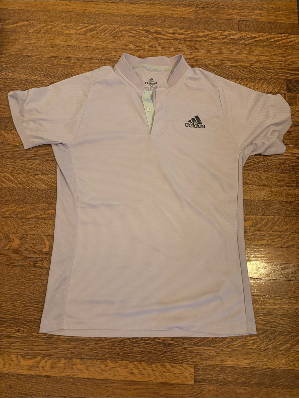 adidas Pale Lavender Short-Sleeve Performance Polo